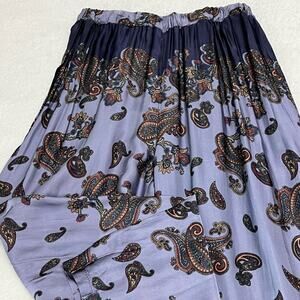 Women’s Paisley Print Wide-Leg Pajama Pants - Lavender